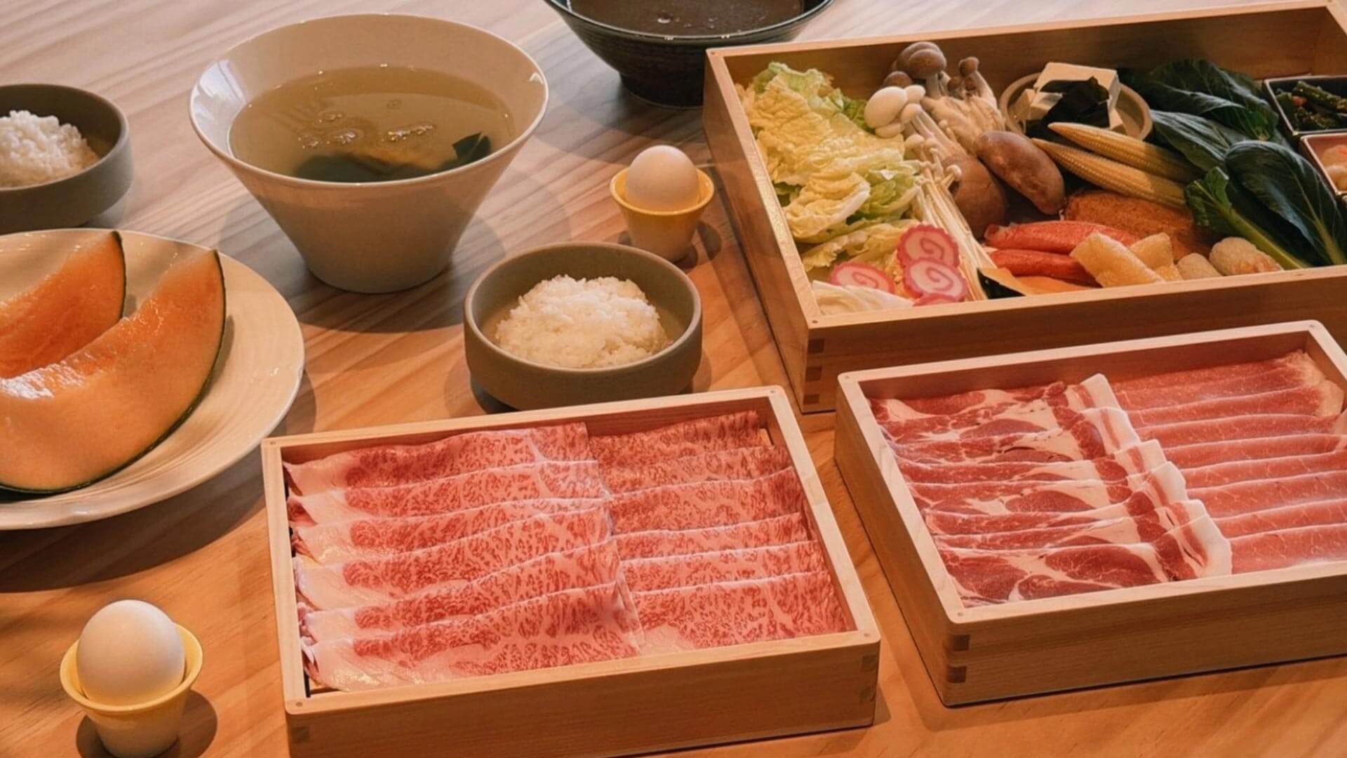 緩慢瑞萃富良野和牛火鍋自煮體驗